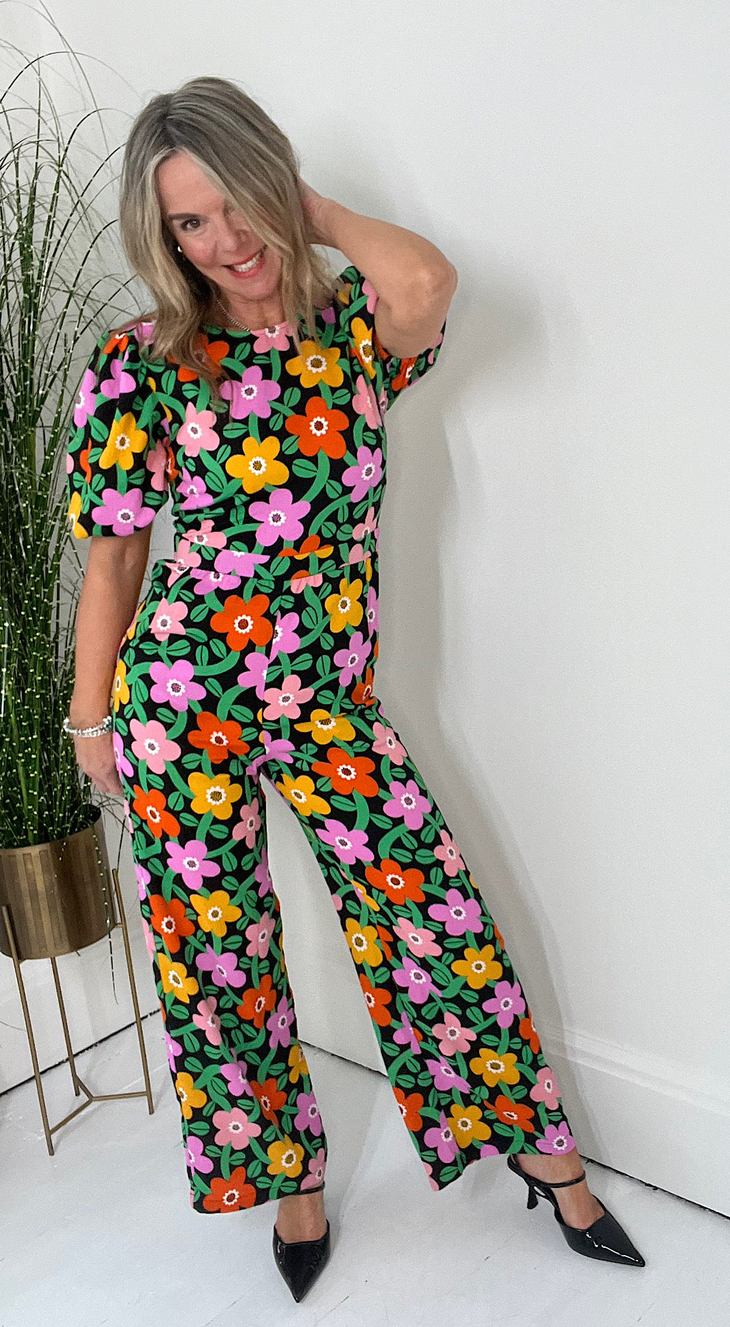 Slow Days Flower Jumpsuit by Traffic People